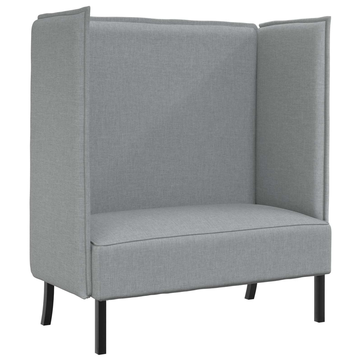 Hoge Rug Bank 101cm Lichtgrijs Stof is nu te koop bij PeponiXL, paradijselijk wonen!