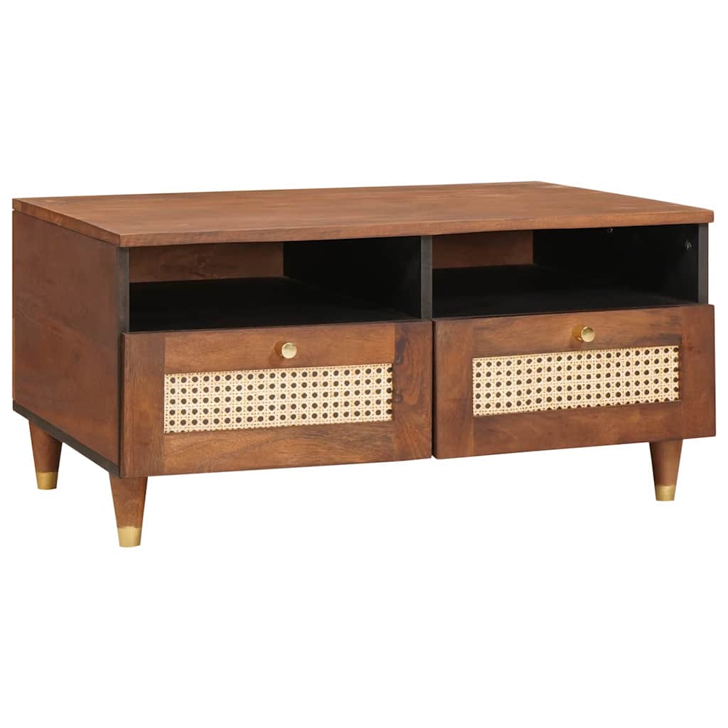 Salontafel met lade 80 x 54 x 40 cm Massief Mango Hout is nu te koop bij PeponiXL, paradijselijk wonen!