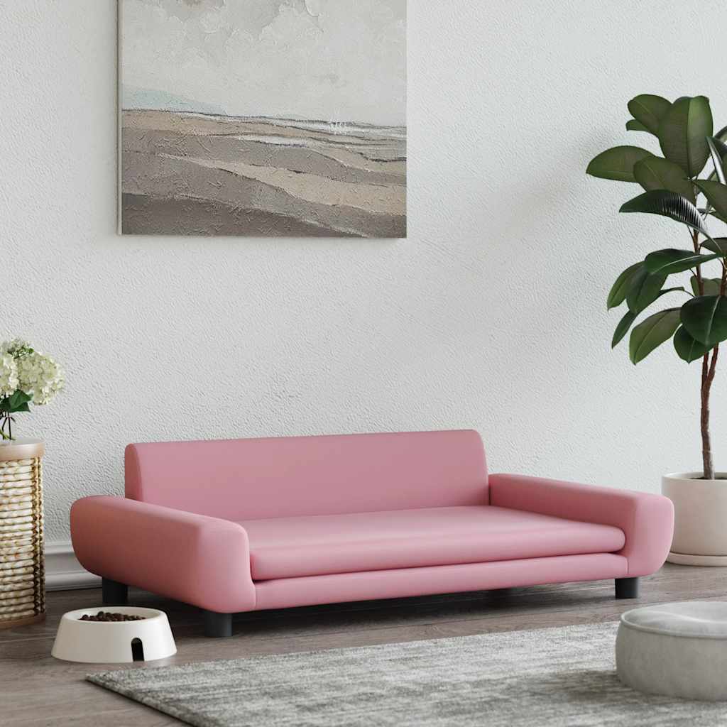 Hondenmand 100x54x33 cm fluweel roze is nu te koop bij PeponiXL, paradijselijk wonen!