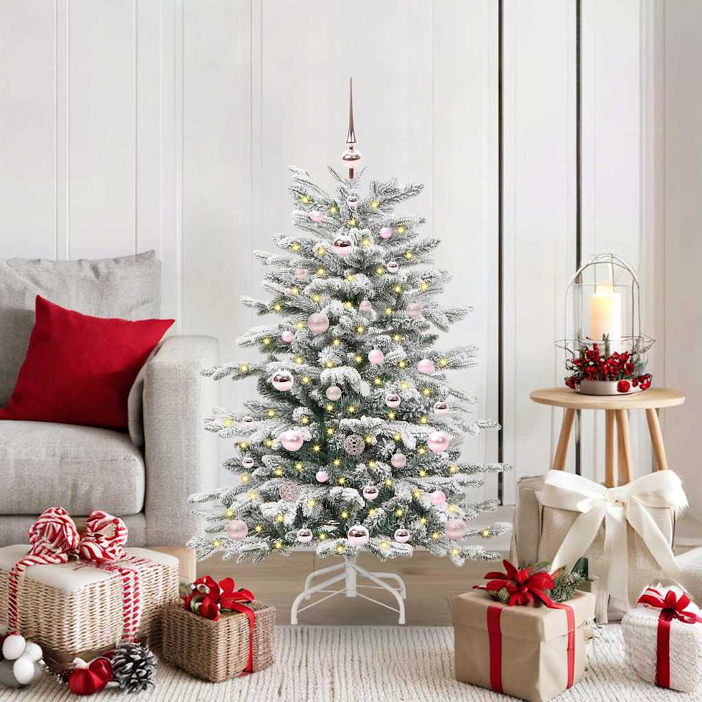 Kunstmatige Inklapbare Kerstboom Wit 120 cm PE en PVC is nu te koop bij PeponiXL, paradijselijk wonen!