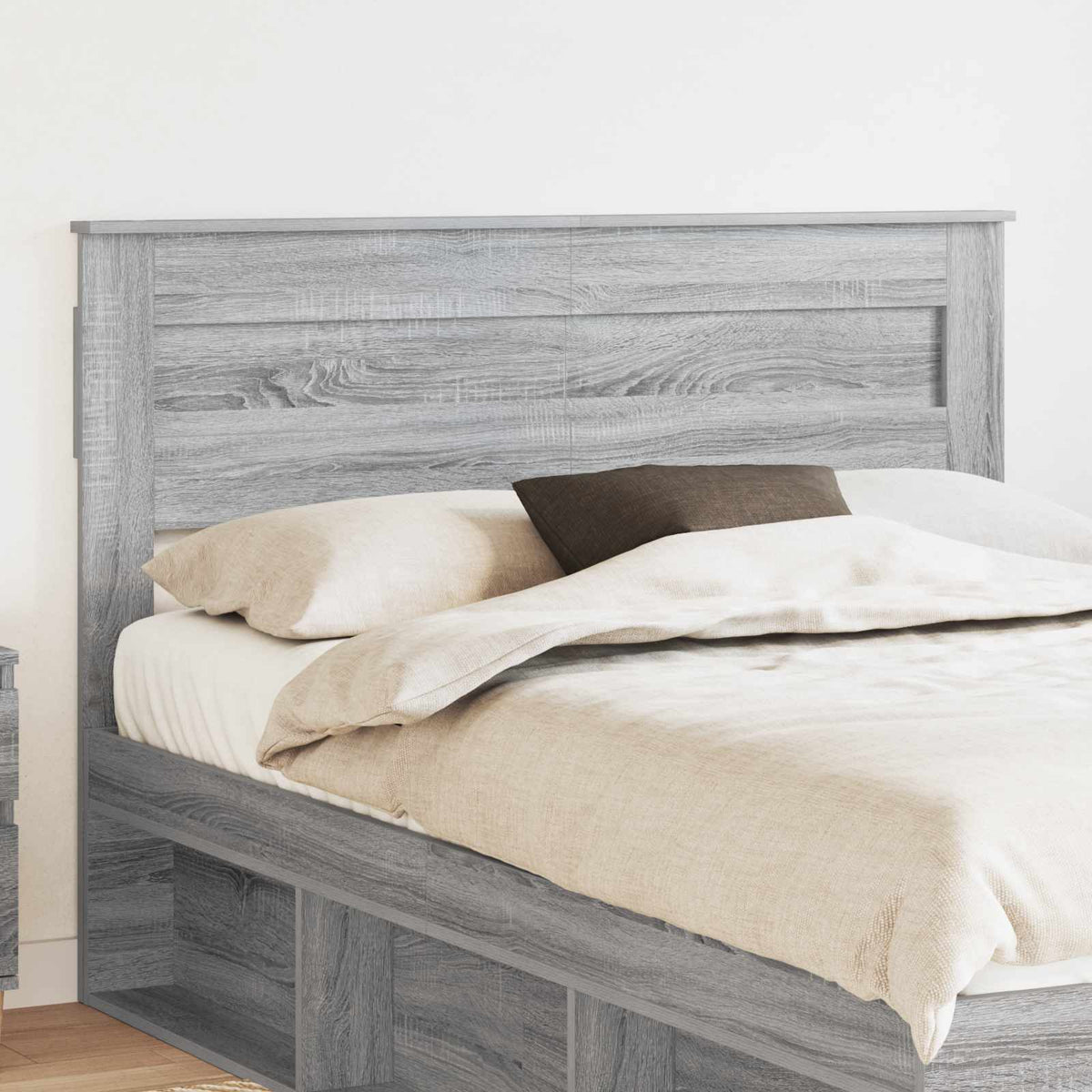 Hoofdbord Grijs Sonoma Bewerkt hout is nu te koop bij PeponiXL, paradijselijk wonen!