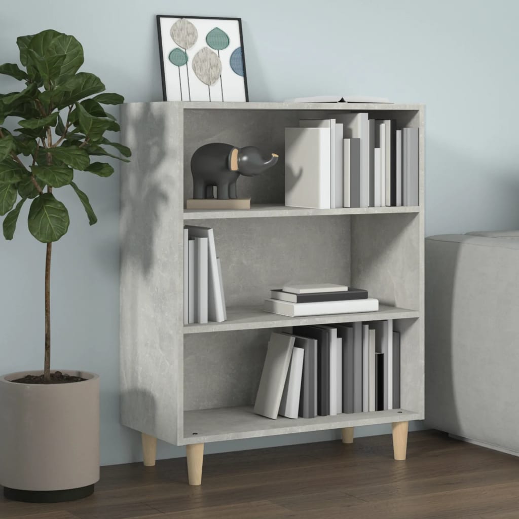 Dressoir 69,5x32,5x90 cm bewerkt hout betongrijs is nu te koop bij PeponiXL, paradijselijk wonen!