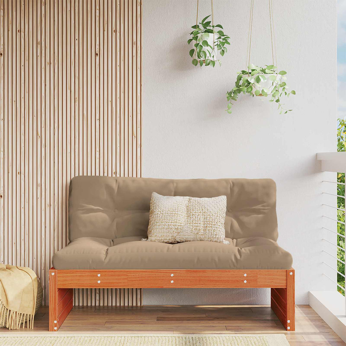 Tuin Midden Sofa Massief grenenhout Wasbruin is nu te koop bij PeponiXL, paradijselijk wonen!