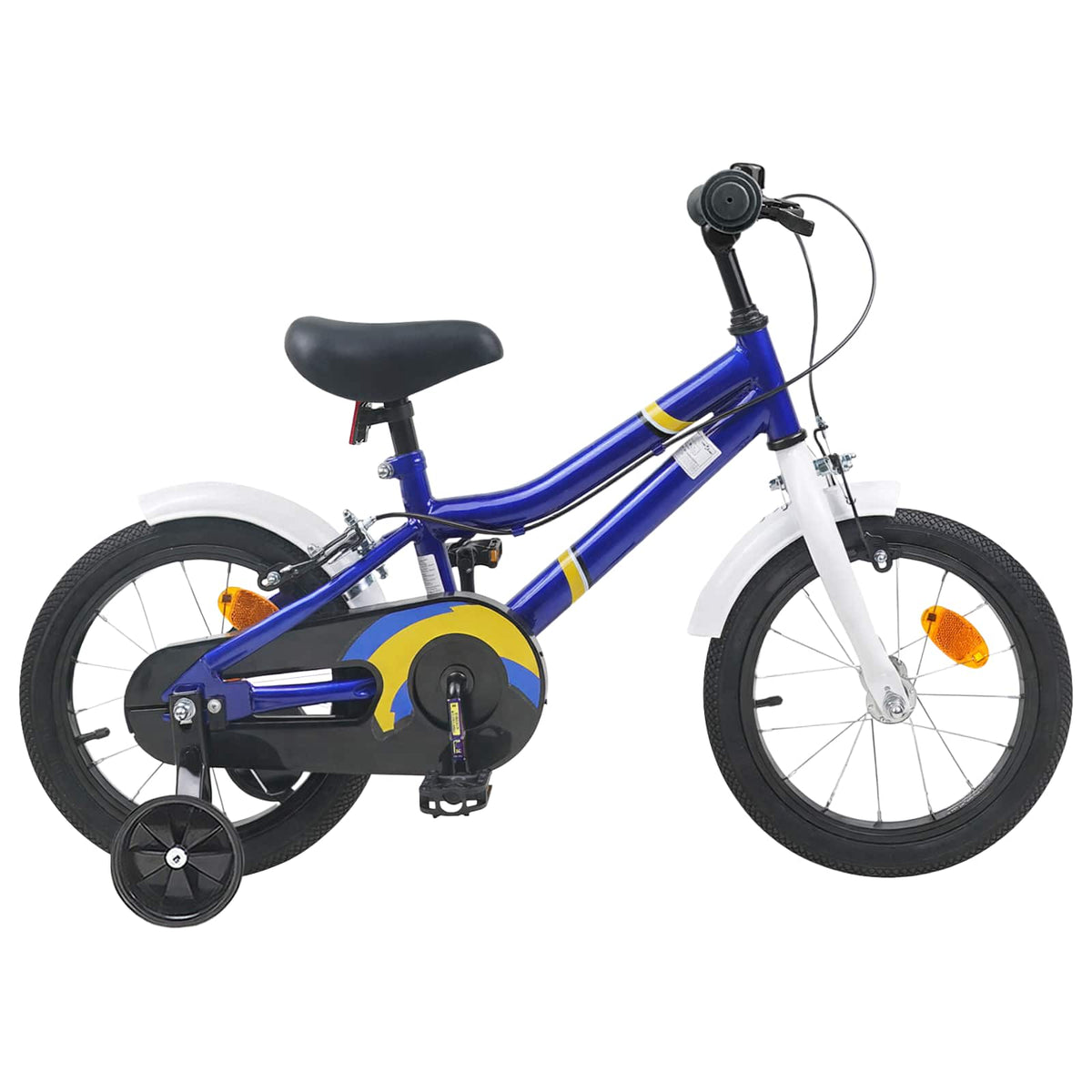 Kinderfiets 12 Inch voor 2-4 jaar oud Blauw Wit is nu te koop bij PeponiXL, paradijselijk wonen!