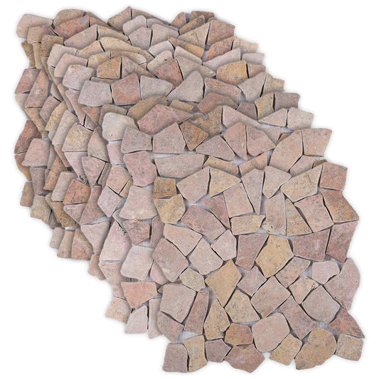 Mozaïek Tegels Rood 30 x 30 cm Marmer is nu te koop bij PeponiXL, paradijselijk wonen!