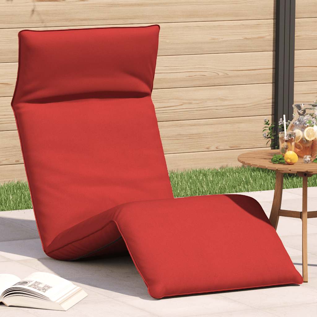 Ligstoel inklapbaar 175x54x8,5 cm oxford stof rood is nu te koop bij PeponiXL, paradijselijk wonen!