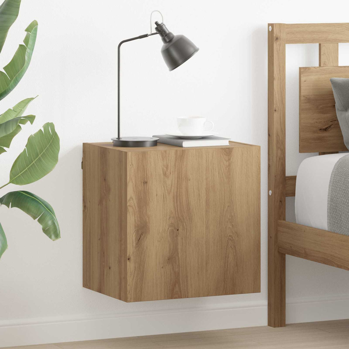 TV Wandkasten 2 pcs Artisan Eiken Bewerkt hout is nu te koop bij PeponiXL, paradijselijk wonen!