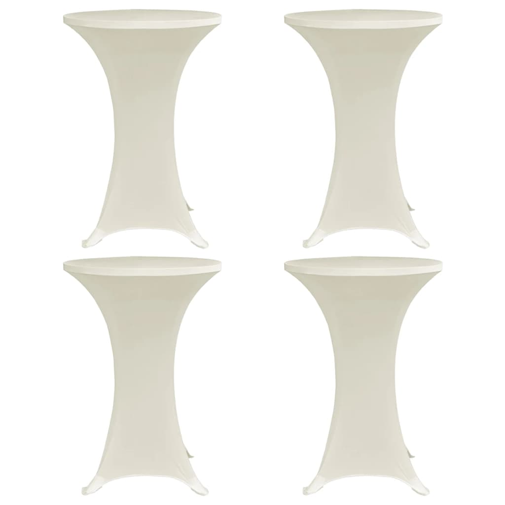 Statafelhoes 4 st stretch Ø80 cm crème is nu te koop bij PeponiXL, paradijselijk wonen!
