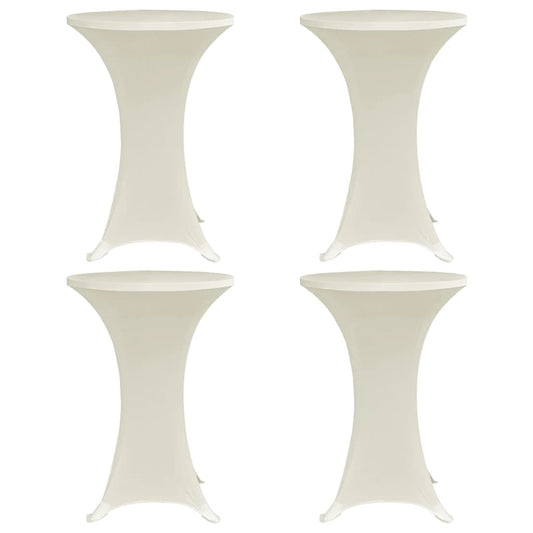 Statafelhoes 4 st stretch Ø80 cm crème is nu te koop bij PeponiXL, paradijselijk wonen!