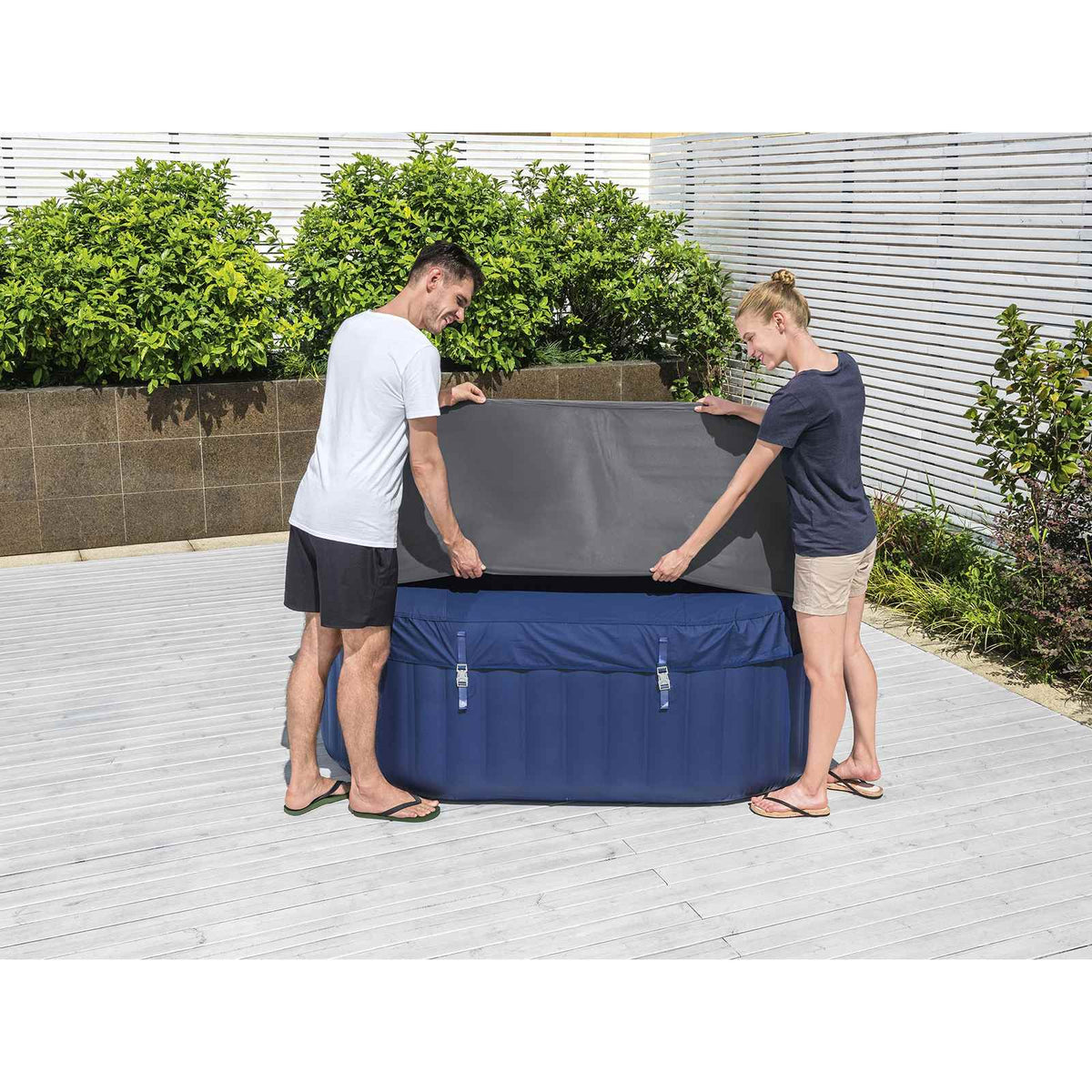 Bestway Hoes PVC en POM Grijs is nu te koop bij PeponiXL, paradijselijk wonen!