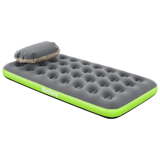 Bestway Luchtmatras 1-persoons 188 x 99 x 22 cm Grijs en Groen is nu te koop bij PeponiXL, paradijselijk wonen!