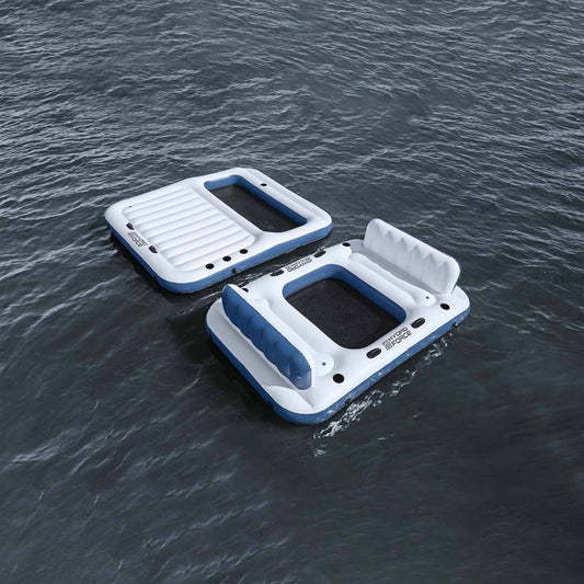 Bestway Hydro-Force drijvend eiland 2 st PVC Wit en Blauw is nu te koop bij PeponiXL, paradijselijk wonen!