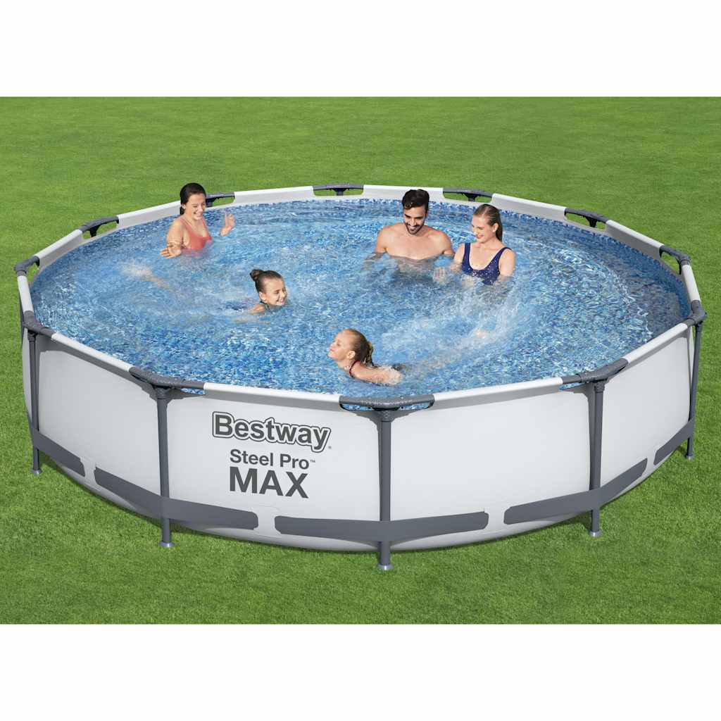 Steel Pro MAX Zwembadset 366x76 cm is nu te koop bij PeponiXL, paradijselijk wonen!