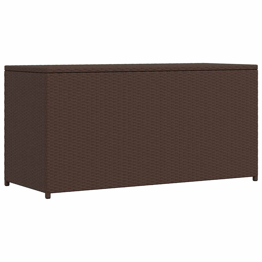 Tuinbox 120x50x60 cm poly rattan bruin is nu te koop bij PeponiXL, paradijselijk wonen!