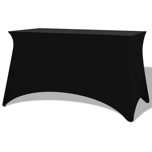 Tafelhoes stretch zwart 183x76x74 cm 2 st is nu te koop bij PeponiXL, paradijselijk wonen!