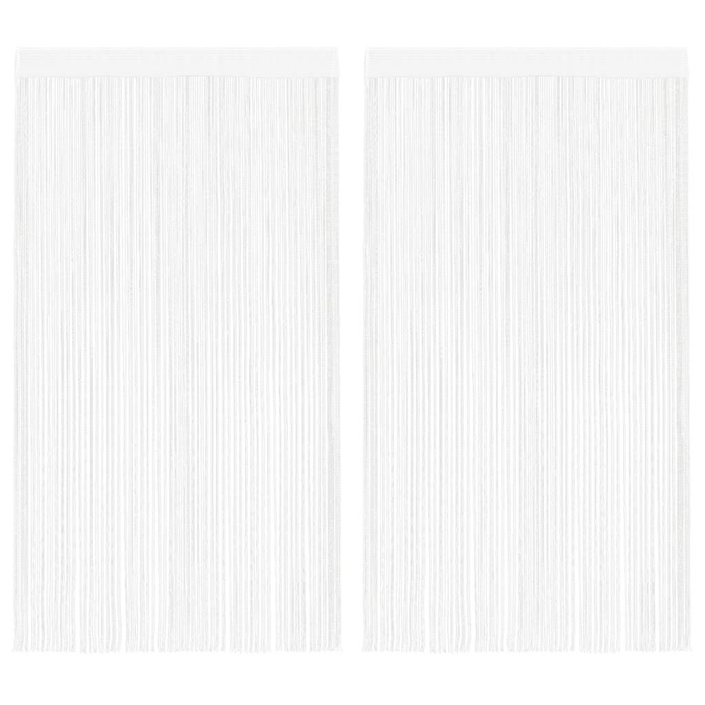 Draadgordijnen 2 st 140x250 cm wit is nu te koop bij PeponiXL, paradijselijk wonen!