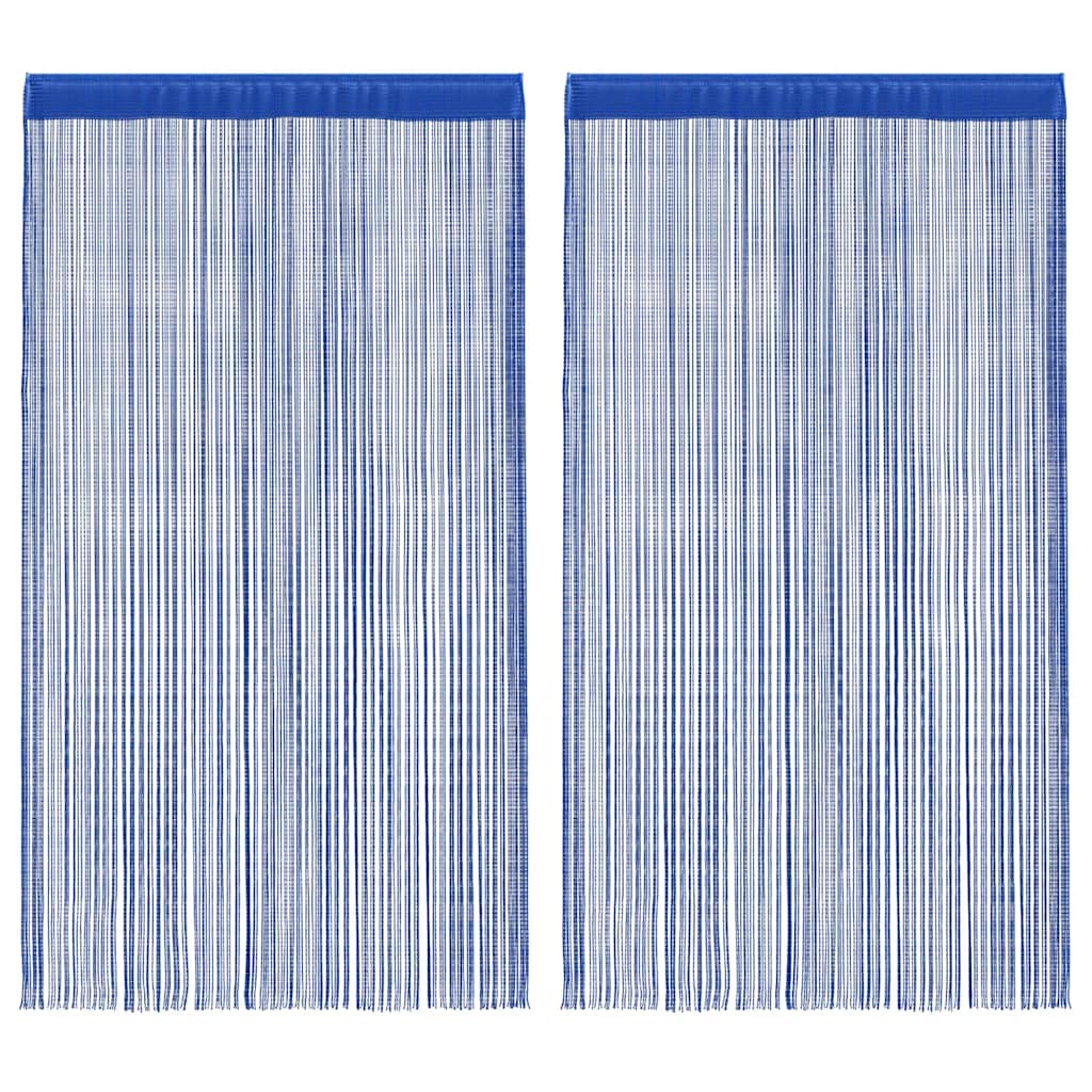 Draadgordijnen 100x250 cm blauw 2 st is nu te koop bij PeponiXL, paradijselijk wonen!