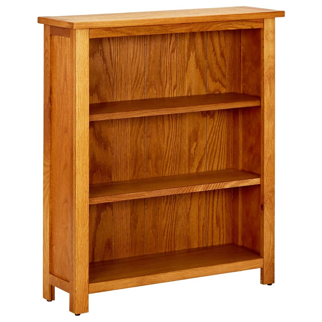 Boekenkast met 3 schappen 70x22,5x82 cm massief eikenhout is nu te koop bij PeponiXL, paradijselijk wonen!