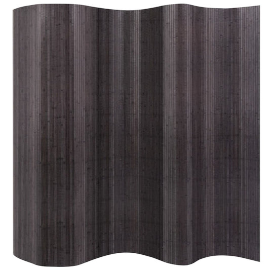 Kamerscherm breedte 250 cm hoogte 165 cm bamboe grijs is nu te koop bij PeponiXL, paradijselijk wonen!