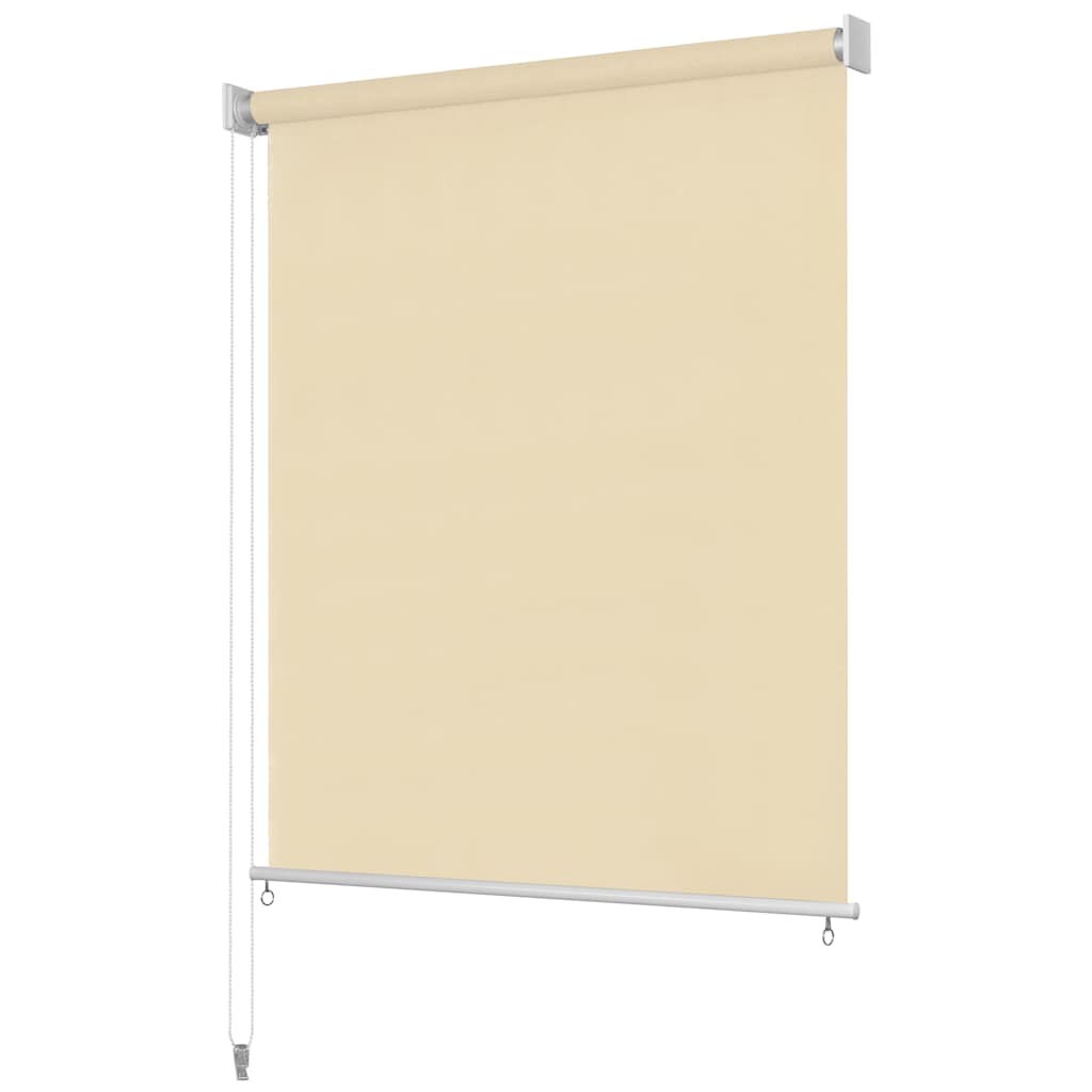 Rolgordijn voor buiten 145(B)x230(H) cm crèmekleurig is nu te koop bij PeponiXL, paradijselijk wonen!