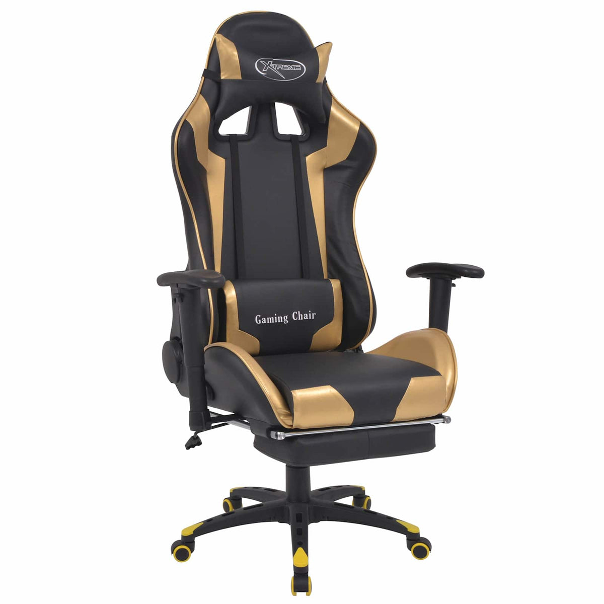 Gaming Stoel Goud 70 x 71 x 136 cm Kunstleer is nu te koop bij PeponiXL, paradijselijk wonen!
