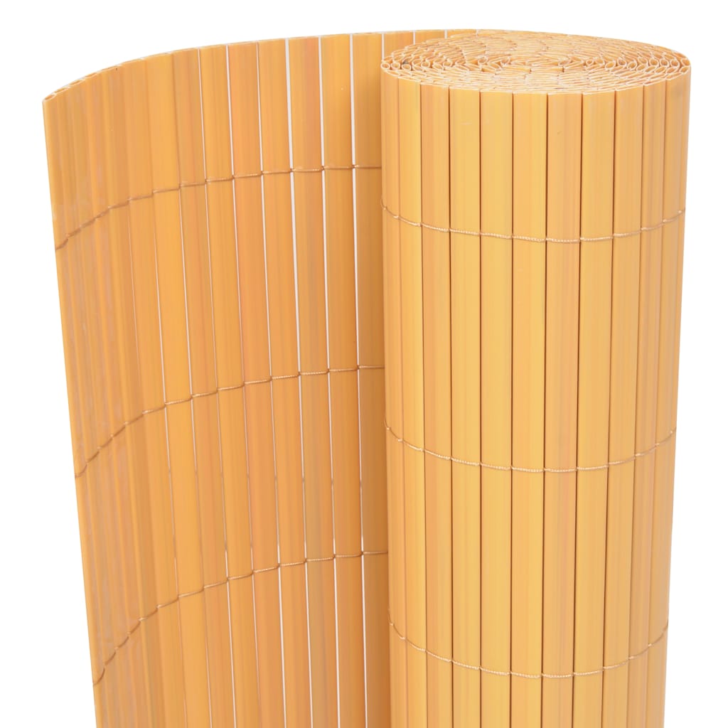 Tuinafscheiding dubbelzijdig 90x500 cm PVC geel is nu te koop bij PeponiXL, paradijselijk wonen!