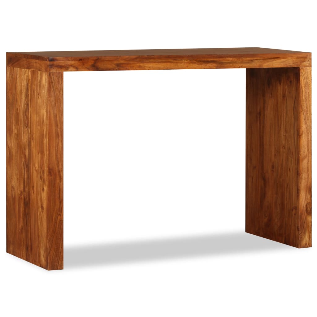 Wandtafel 110x40x76 cm hout met honingkleurige afwerking is nu te koop bij PeponiXL, paradijselijk wonen!