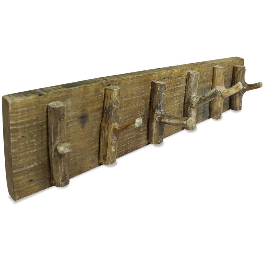 Kapstok 60x15 cm gemengd gerecycled hout is nu te koop bij PeponiXL, paradijselijk wonen!