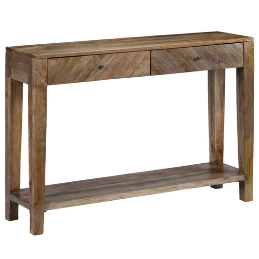 Wandtafel 118x30x80 cm massief mangohout is nu te koop bij PeponiXL, paradijselijk wonen!