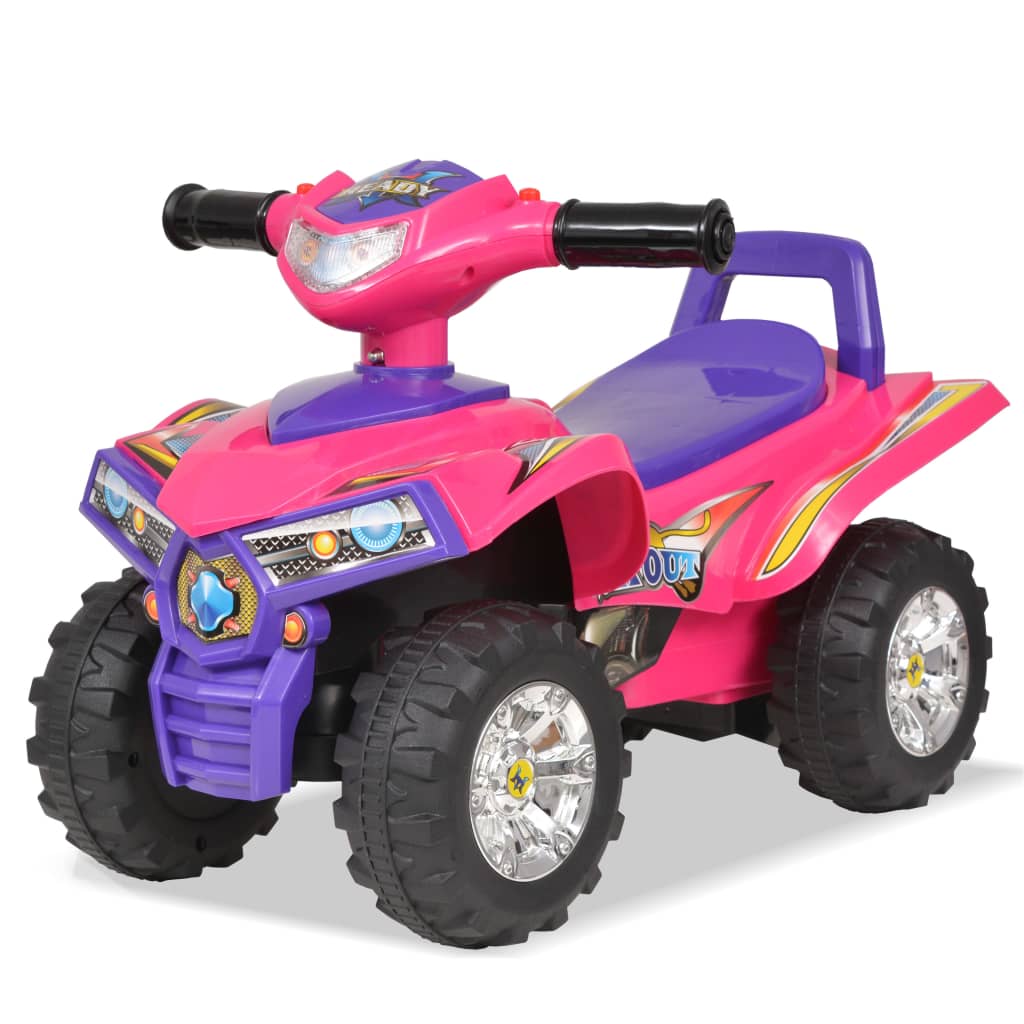 Loopquad met licht en geluid roze en paars is nu te koop bij PeponiXL, paradijselijk wonen!