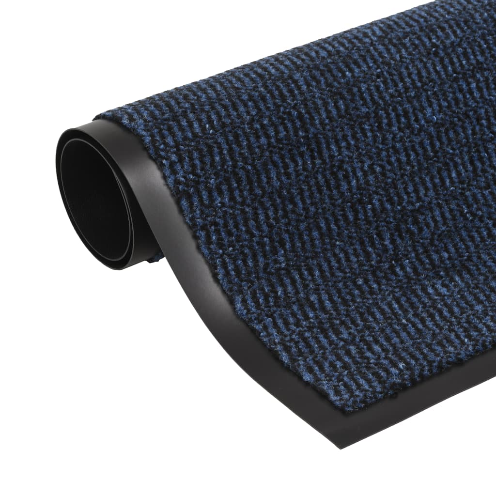 Droogloopmat rechthoekig getuft 80x120 cm blauw is nu te koop bij PeponiXL, paradijselijk wonen!
