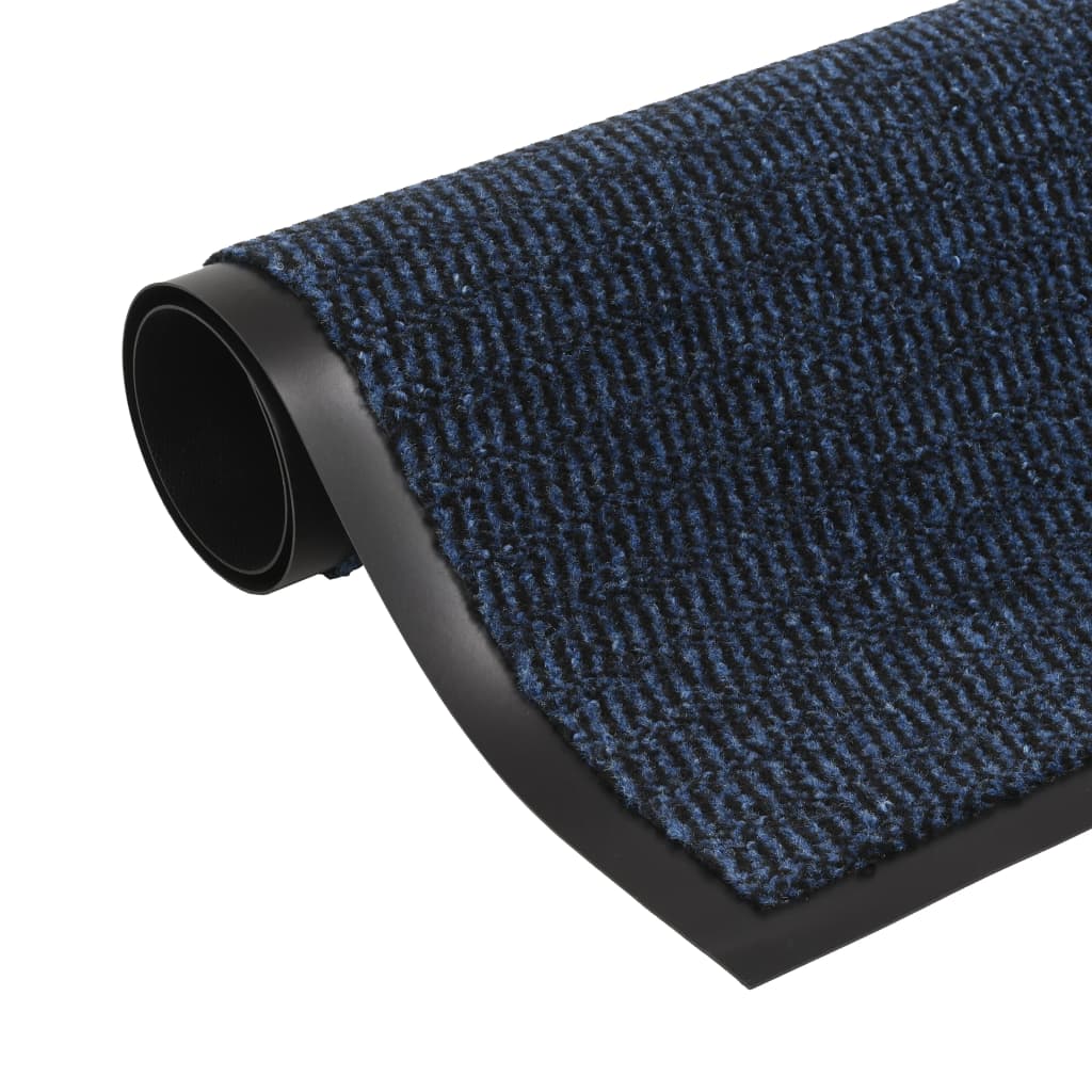 Droogloopmat rechthoekig getuft 90x150 cm blauw is nu te koop bij PeponiXL, paradijselijk wonen!