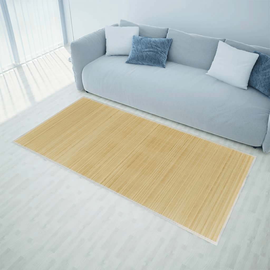 Tapijt 100x160 cm bamboe natuurlijk is nu te koop bij PeponiXL, paradijselijk wonen!