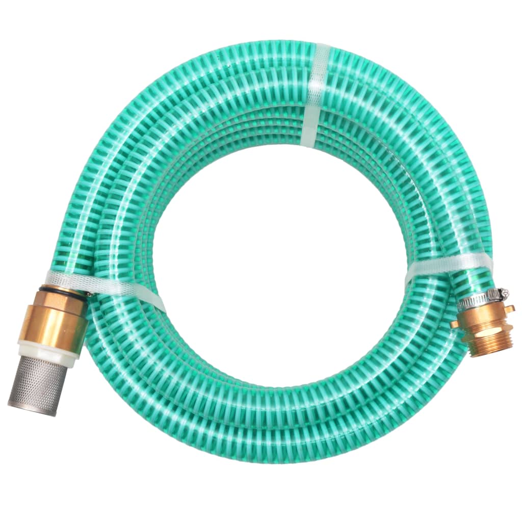 Zuigslang met messing koppelingen 7 m 25 mm groen is nu te koop bij PeponiXL, paradijselijk wonen!