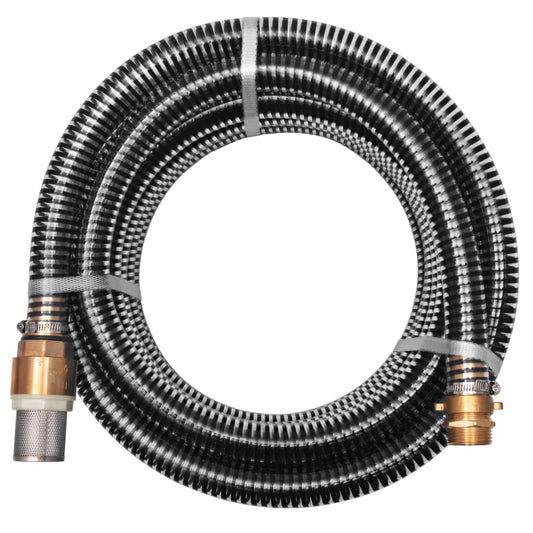 Zuigslang met messing koppelingen 7 m 25 mm zwart is nu te koop bij PeponiXL, paradijselijk wonen!