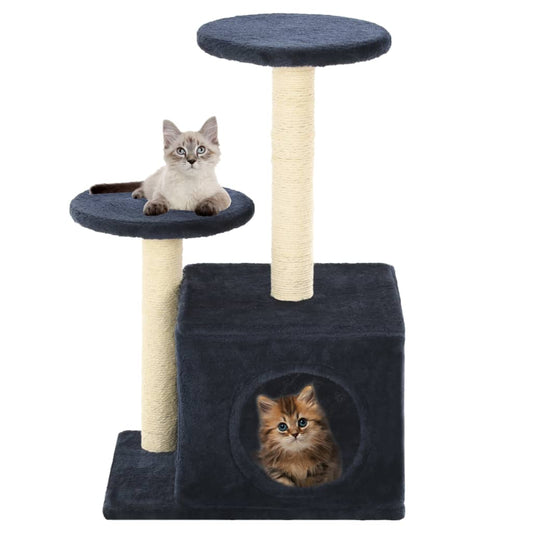 Kattenkrabpaal met sisal krabpalen 60 cm donkerblauw is nu te koop bij PeponiXL, paradijselijk wonen!