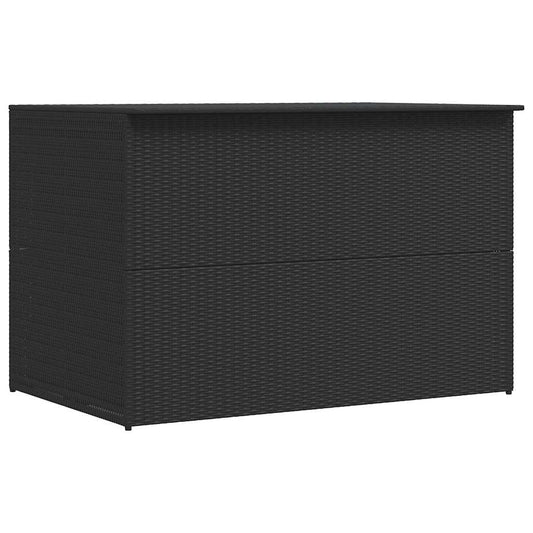 Tuinbox 150x100x100 cm poly rattan zwart is nu te koop bij PeponiXL, paradijselijk wonen!