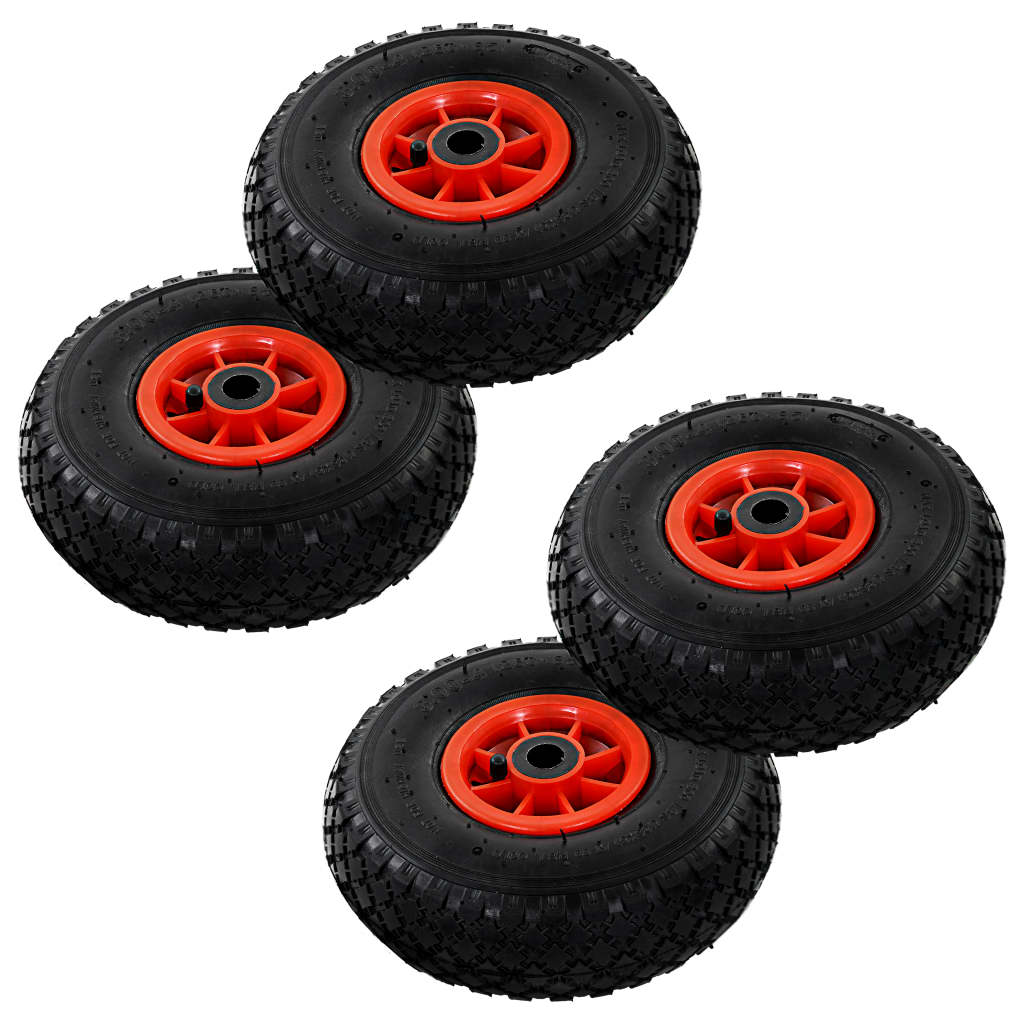 Steekwagenwielen 4 st 3,00-4 (245x82) rubber is nu te koop bij PeponiXL, paradijselijk wonen!