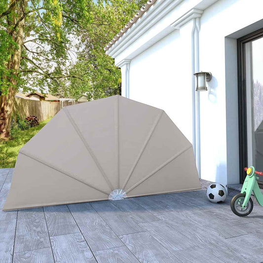 Terrasscherm inklapbaar 160 cm crème is nu te koop bij PeponiXL, paradijselijk wonen!