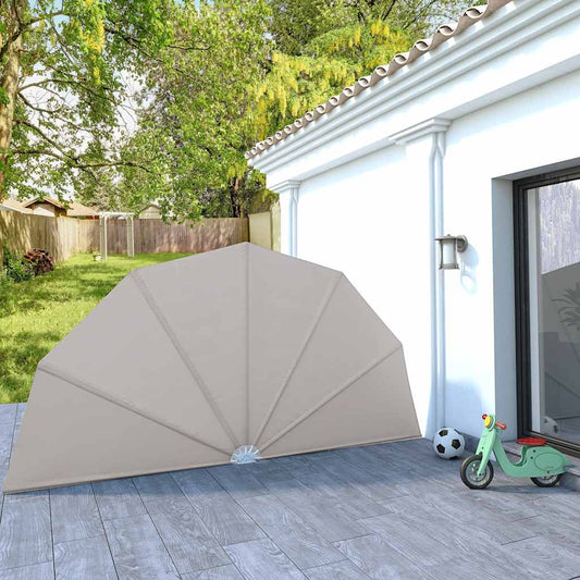 Terrasscherm inklapbaar 200 cm crème is nu te koop bij PeponiXL, paradijselijk wonen!