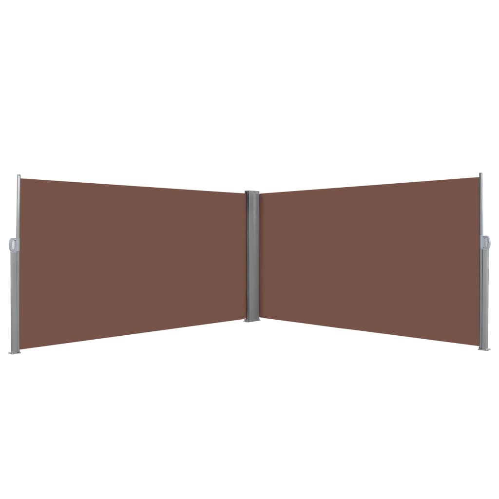 Windscherm uittrekbaar 160x600 cm bruin is nu te koop bij PeponiXL, paradijselijk wonen!