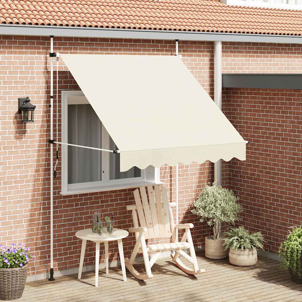 Luifel handmatig uittrekbaar 200 cm crème is nu te koop bij PeponiXL, paradijselijk wonen!