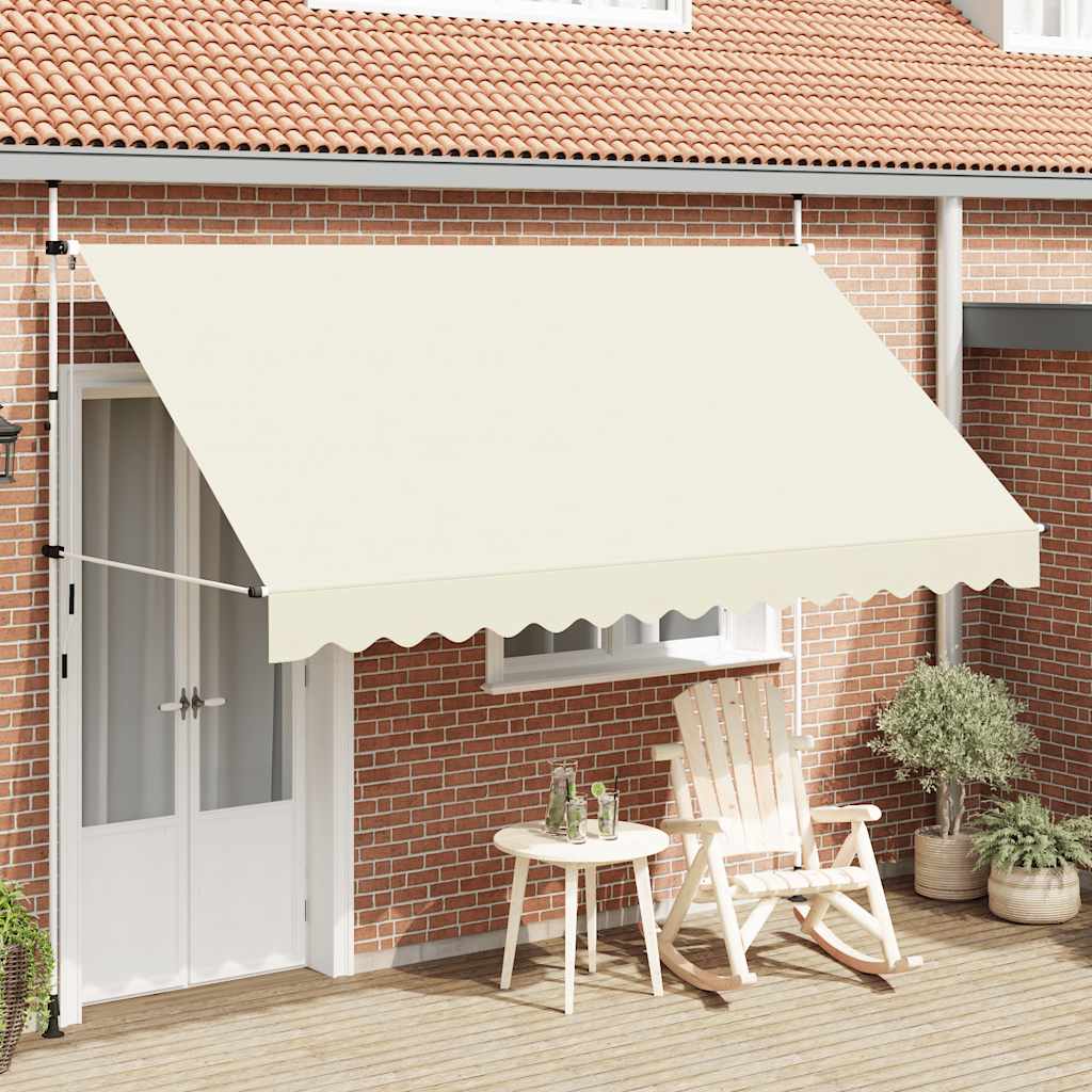 Luifel handmatig uittrekbaar 350 cm crème is nu te koop bij PeponiXL, paradijselijk wonen!
