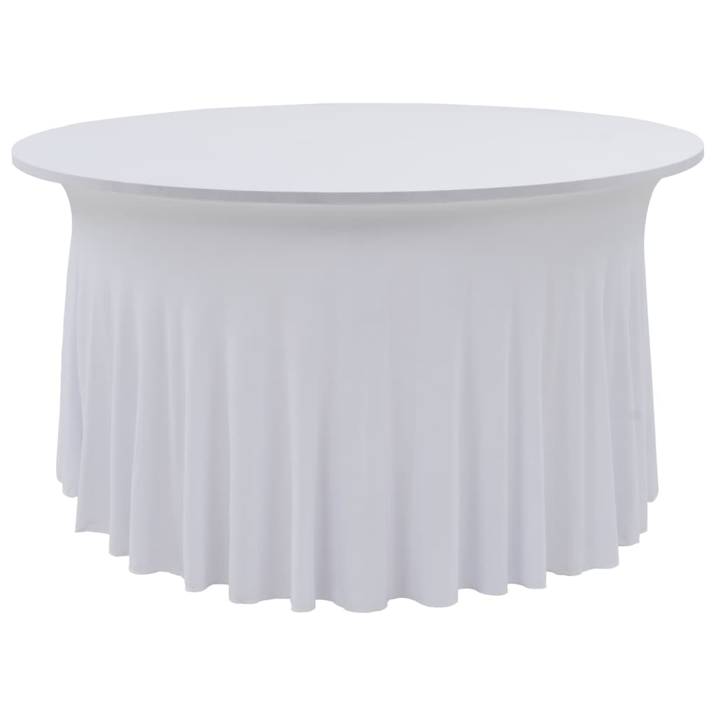 2 st Tafelhoezen stretch met rok 150x74 cm wit is nu te koop bij PeponiXL, paradijselijk wonen!