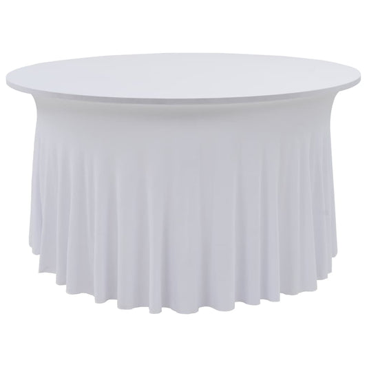 2 st Tafelhoezen stretch met rok 150x74 cm wit is nu te koop bij PeponiXL, paradijselijk wonen!