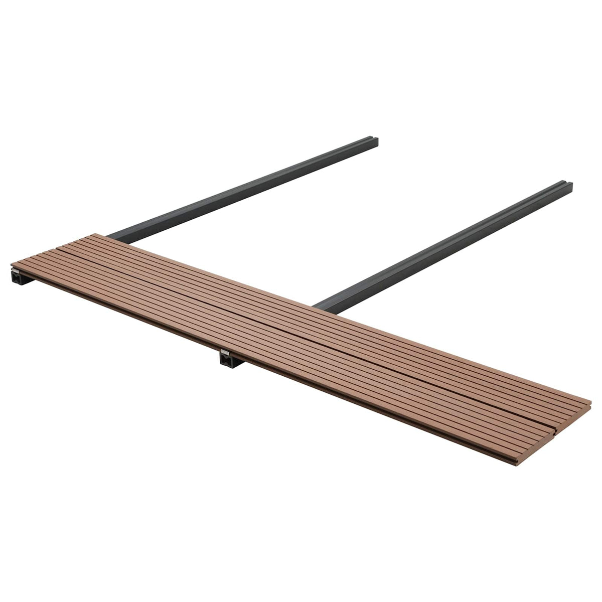 Terrasplank 6 pcs Licht Bruin WPC is nu te koop bij PeponiXL, paradijselijk wonen!
