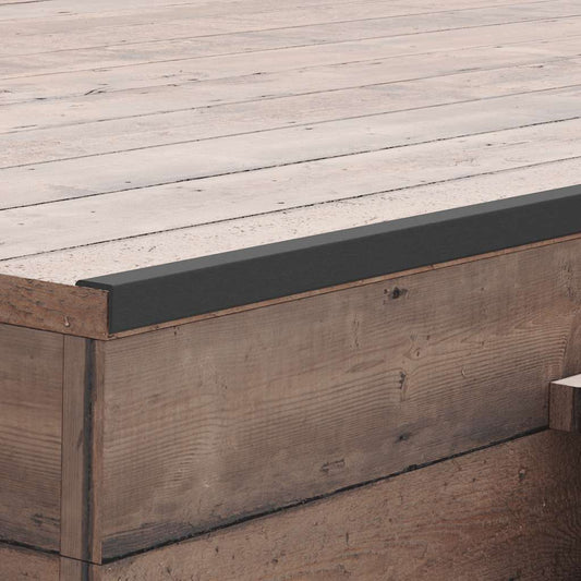 Terras hoekplinten 5 st 170 cm HKC zwart is nu te koop bij PeponiXL, paradijselijk wonen!