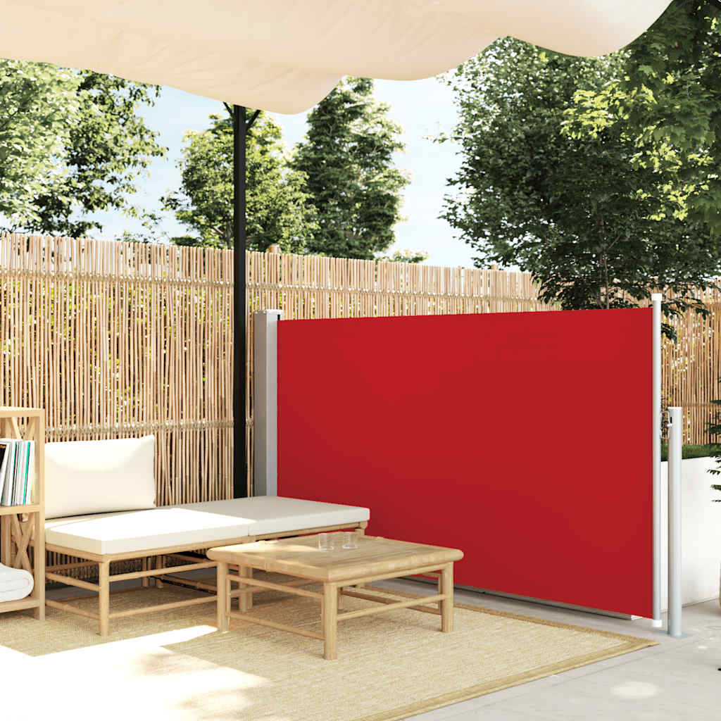 Windscherm uittrekbaar 120x300 cm rood is nu te koop bij PeponiXL, paradijselijk wonen!
