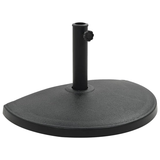 Parasolvoet halfrond 15 kg polyresin zwart is nu te koop bij PeponiXL, paradijselijk wonen!
