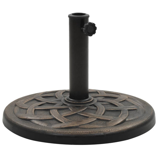 Parasolvoet rond 19 kg polyresin bronskleurig is nu te koop bij PeponiXL, paradijselijk wonen!